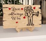 Cartel de pareja personalizado para corte láser – Archivo digital para San Valentín y decoración Glowforge - Imagen 7