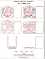 Marcos de Fotos para Padre y Abuelo - Diseño de Corte Láser en PDF, SVG, AI para Regalo del Día del Padre - Imagen 2