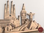 Plantilla SVG de corte láser 3D para monumentos mundiales en madera contrachapada - Imagen 4