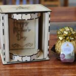 Caja de regalo giratoria para el Día de la Madre - Archivos de corte láser para personalizar