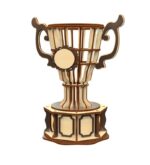 Conjunto de 3 Trofeos de Corte Láser en Madera Contrachapada - Archivos SVG para Proyectos 3D de Premios - Imagen 4