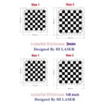 Juego de mesa de ajedrez de madera cortado a láser - Plantilla SVG personalizable de 3 mm 1/8 pulgada - Imagen 3