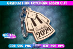 Llavero de Graduación 2024 - Diseño SVG para Corte Láser, Ideal para Regalos y Celebraciones - Imagen 5