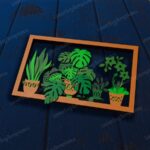 Arte de Pared Mandala Floral Multicapa para Corte Láser - Archivo SVG DXF para Glowforge - Imagen 3