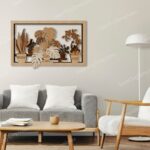 Arte de Pared Mandala Floral Multicapa para Corte Láser - Archivo SVG DXF para Glowforge - Imagen 2