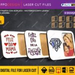 Portarretratos digital para Día de la Madre | Diseño SVG EPS con frases para fotos especiales