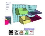 Organizador de pared láser para herramientas y juguetes - Archivos digitales en SVG, CDR, PDF y DXF