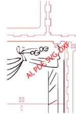 Plantilla de Kamishibai para cortadora láser - Teatro japonés de papel con marco y paneles pictóricos - Imagen 2