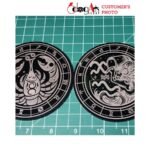 Plantillas SVG y DXF para Corte Láser de Posavasos con Signos del Zodíaco - Descarga Glowforge - Imagen 4