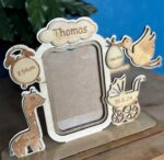 Marco de Fotos Personalizado para Bebés - Diseño Infantil en PDF/DXF para Corte Láser 3mm/4mm - Imagen 2