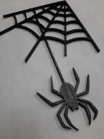 Tela de araña Halloween SVG para Corte Láser - Archivo Digital de Decoración Festiva - Imagen 3