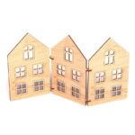 Biombo decorativo de madera cortado a láser | Plantillas navideñas para decoraciones creativas