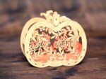 Cesta de Calabaza de Madera para Acción de Gracias - Archivo SVG DXF Cortado con Láser y CNC - Imagen 4