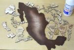 Mapa de México SVG para Corte Láser y Glowforge - Patrón 3D para Rompecabezas de Madera, DXF & AI - Imagen 5