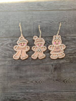 Adorno Navideño en SVG para Glowforge - Archivo de Pan de Jengibre DIY, Decoraciones Festivas - Imagen 2