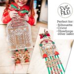 Patrón SVG Casa de Jengibre Personalizable para Corte Láser - Decoración Navideña DIY