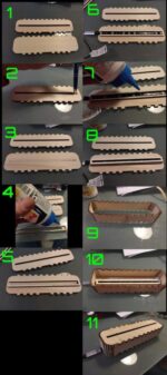 Base de lámpara LED acrílica con archivos SVG y DXF, incluye manual de uso y diseño - Imagen 2