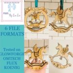 Paquete SVG de Adornos Navideños 3D: Unicornio y Pegaso para Corte Láser Glowforge