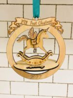 Paquete SVG de Adornos Navideños 3D: Unicornio y Pegaso para Corte Láser Glowforge - Imagen 2