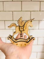 Paquete SVG de Adornos Navideños 3D: Unicornio y Pegaso para Corte Láser Glowforge - Imagen 4