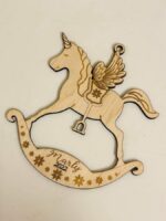 Paquete SVG de Adornos Navideños 3D: Unicornio y Pegaso para Corte Láser Glowforge - Imagen 7