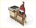 Caja de Regalo Navidad - Archivo SVG para Corte Láser en Glowforge - Tarjeta Rompecabezas 3D - Imagen 5