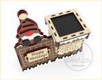 Caja de Regalo Navidad - Archivo SVG para Corte Láser en Glowforge - Tarjeta Rompecabezas 3D - Imagen 7