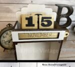 Calendario Shadowbox Intercambiable en SVG para Corte Láser - Decoración Rústica Moderna - Imagen 3