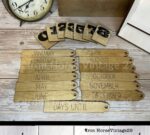 Calendario Shadowbox Intercambiable en SVG para Corte Láser - Decoración Rústica Moderna - Imagen 4