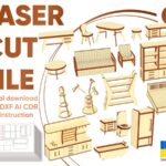 Muebles para casa de muñecas 1:12 - Diseño digital para corte láser Glowforge y más