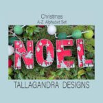 Alfabeto de Navidad en SVG - 26 Letras para Decoración y Manualidades Creativas