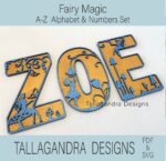 Letras y Números Mágicos SVG para Corte Láser - Alfabeto Completo A-Z y 0-9 - Imagen 3