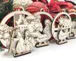 Adornos de Natividad para Corte Láser - 6 Estilos en SVG, DXF y LBRN2 para Regalos Creativos - Imagen 2