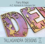 Letras y Números Mágicos SVG para Corte Láser - Alfabeto Completo A-Z y 0-9 - Imagen 4