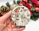 Adornos de Natividad para Corte Láser - 6 Estilos en SVG, DXF y LBRN2 para Regalos Creativos - Imagen 5