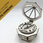 Descarga Archivos SVG y DXF para Cortar a Láser Liahona, Caja de Regalo y Caballete