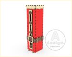 Caja de vino navideña cortada con láser - Soporte y bolsa para botellas - Archivo SVG Ver.91 - Imagen 2