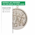 Archivos DXF y SVG para adornos navideños láser: renos, árboles y más para Glowforge. - Imagen 2