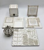 Descarga Archivos SVG y DXF para Cortar a Láser Liahona, Caja de Regalo y Caballete - Imagen 2