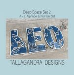 Set de Letras y Números para Corte Láser en SVG - Alfabeto A-Z y 0-9 de Deep Space