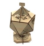 Globo icosaédrico de madera cortado por láser - Kit DIY 3D para decoración y rompecabezas mecánico - Imagen 4