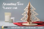 Soportes 3D para árboles de Navidad cortados con láser | Decoración SVG para pinos navideños - Imagen 4