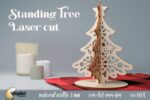 Soportes 3D para árboles de Navidad cortados con láser | Decoración SVG para pinos navideños - Imagen 7
