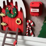 Buzón de Santa Claus para decorar habitaciones infantiles - Archivos de corte láser Navidad S3 - Imagen 4