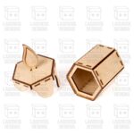 Caja de Vela Navideña - Archivos Cortados por Láser SVG DXF PDF Ai para Glowforge - Descarga Instantánea - Imagen 10