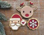Archivo SVG de Imanes Navideños de Papá Noel y Rudolph para Corte Láser y Glowforge - Descarga Instantánea - Imagen 2