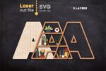 Alfabeto SVG para Corte Láser - Letras Decorativas para Glowforge, Monogramas e Interior - Imagen 6