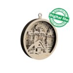 Archivos DXF y SVG para adornos navideños láser: renos, árboles y más para Glowforge. - Imagen 5