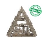 Arbol DXF y SVG para cortadoras láser: Portavelas, arco de luz y centro de mesa en madera 3-4 mm - Imagen 7