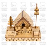 Casas de Navidad para Corte Láser | SVG, DXF, PDF, Ai | Descarga Instantánea de Decoración Navideña - Imagen 8